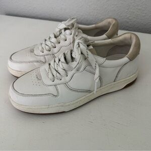 Madewell Court Sneakers White Leather Size 6